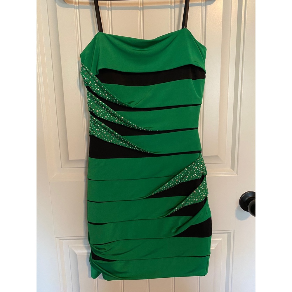 Green Strapless Dress